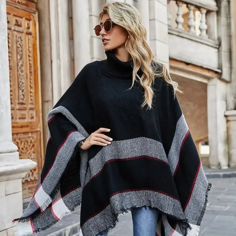 Poncho Femme Chaud